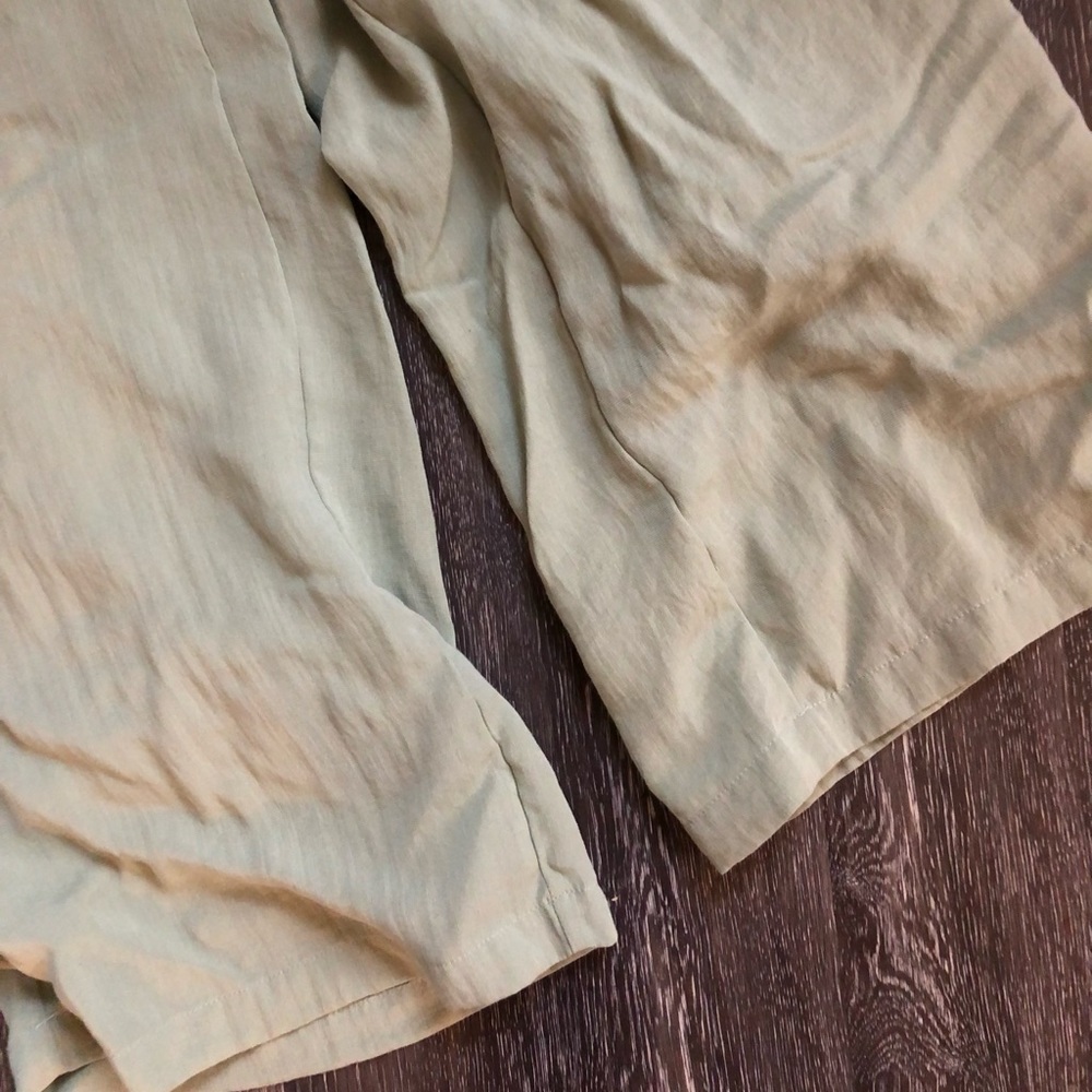 Lulu’s Sage Green Lace-Up Culotte Jumpsuit - Picture 12 of 13